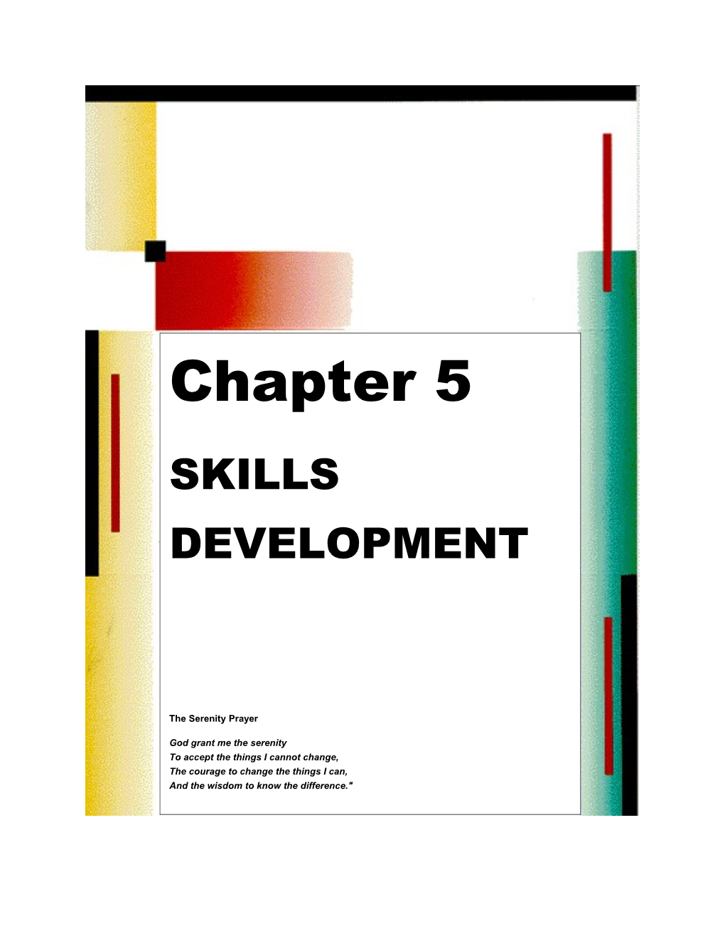 5. Skills Development