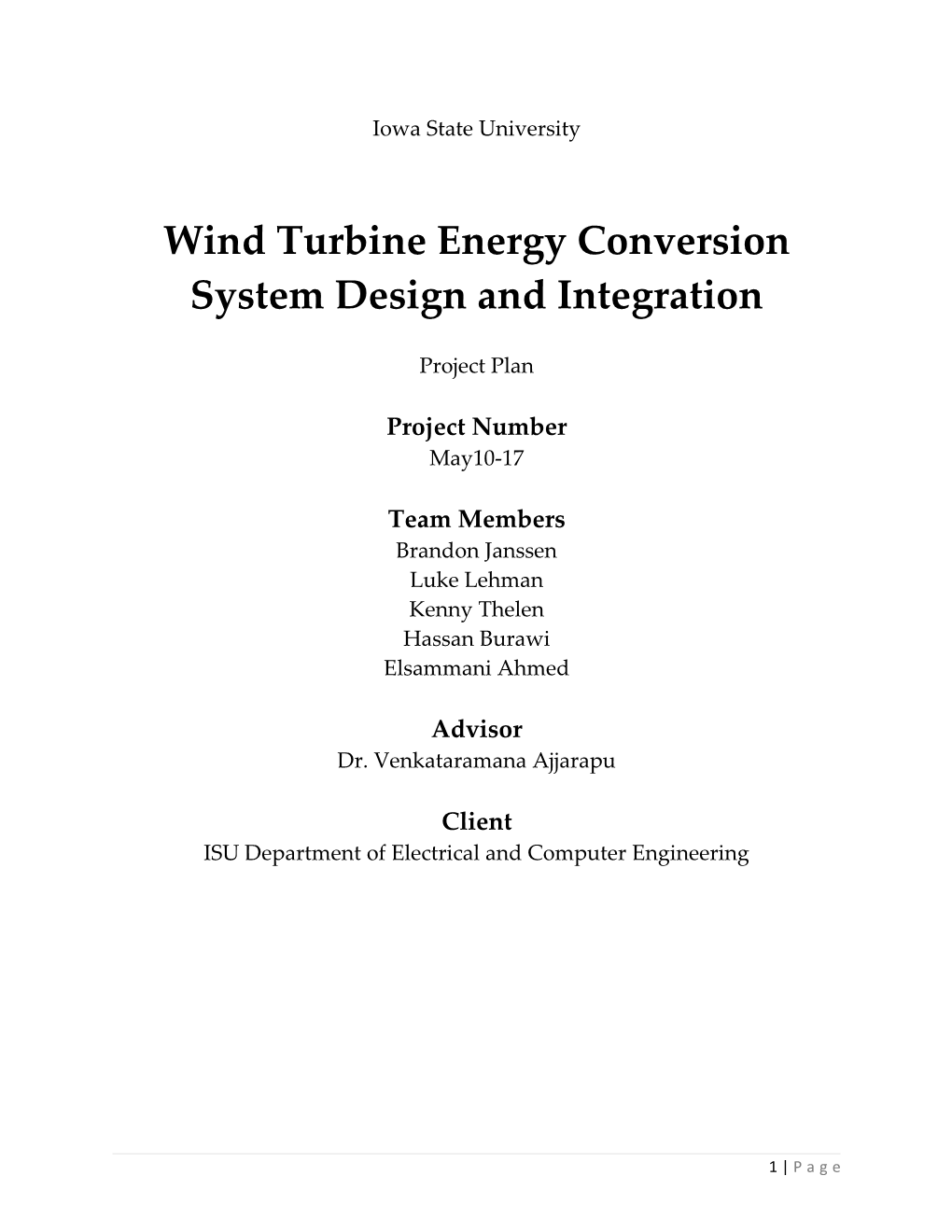 Wind Turbine Energy Conversion System Design and Integration