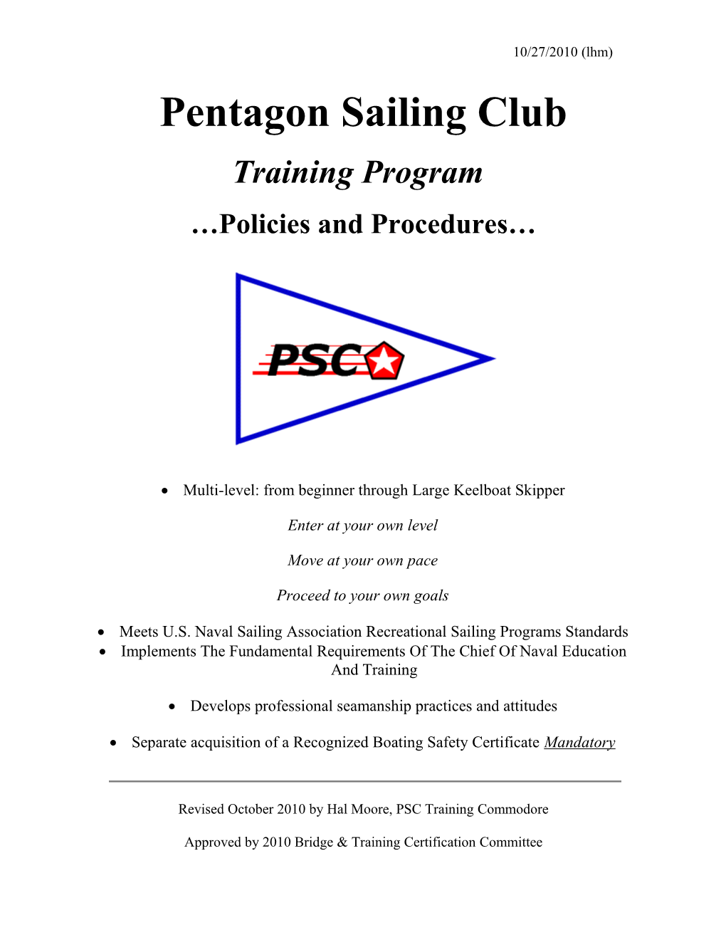 Pentagon Sailing Club