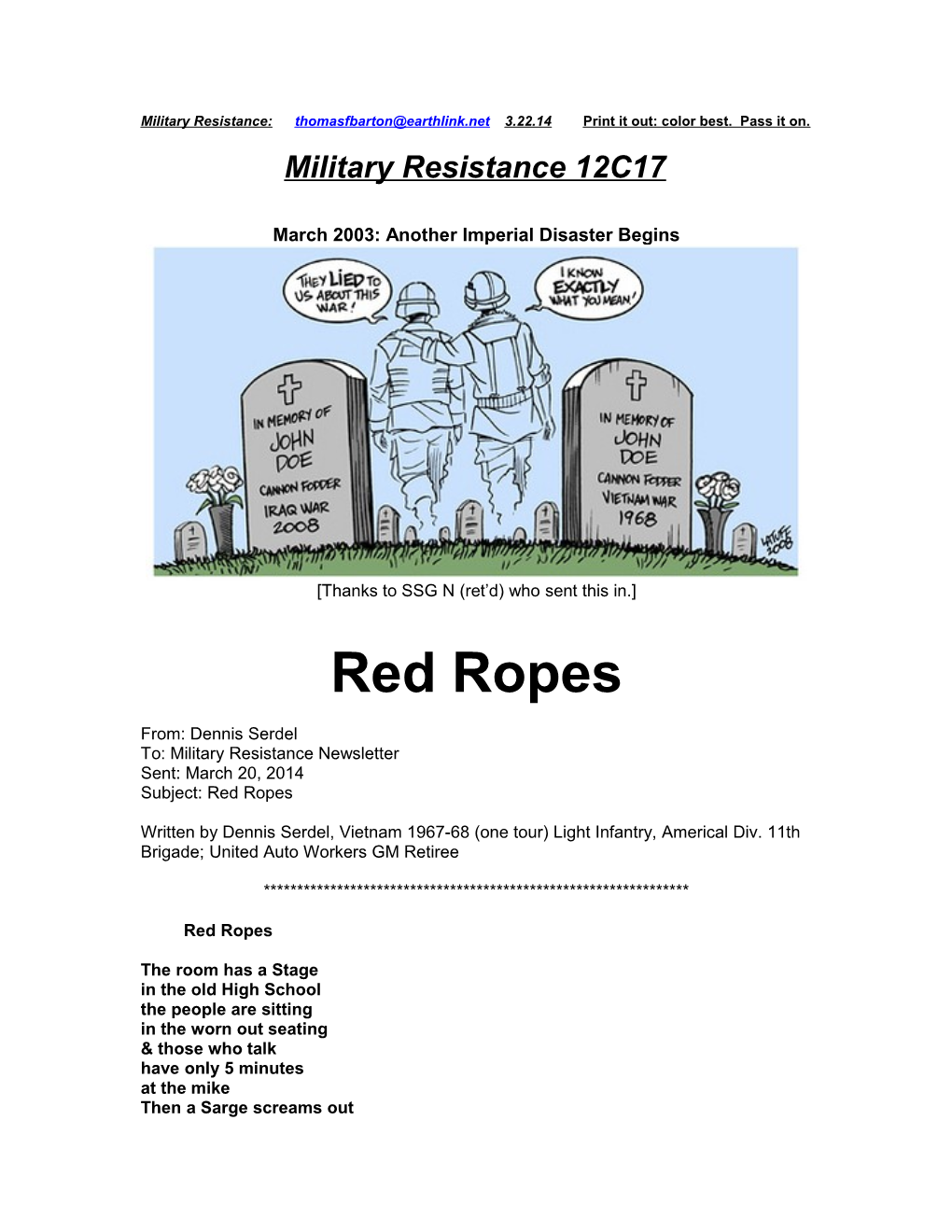 Military Resistance 12C17