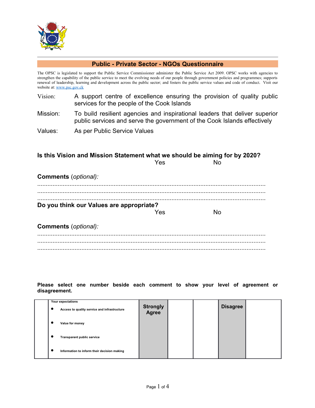 Public - Private Sector - Ngosquestionnaire