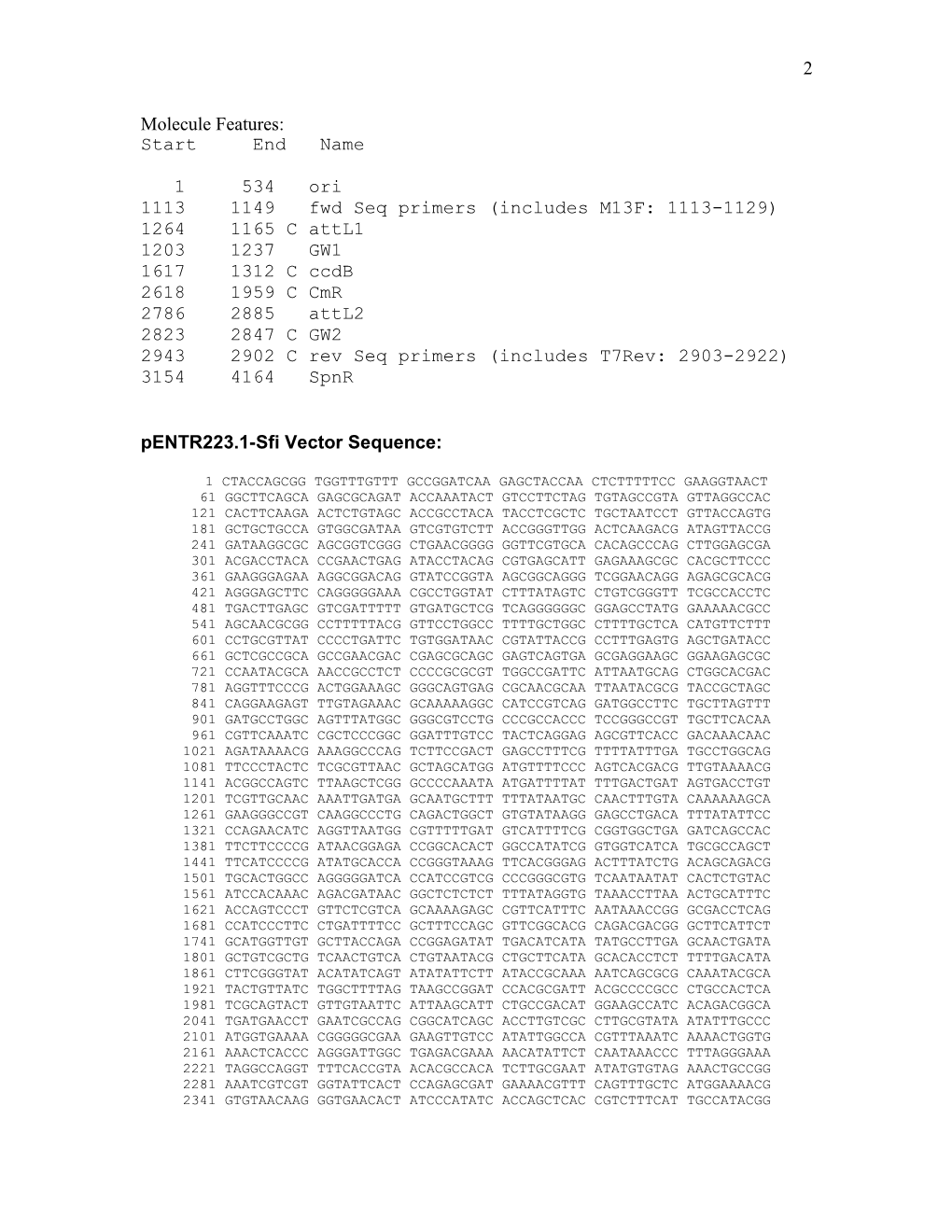 Pentr223.1-Sfi (4311 Bps DNA Circular)