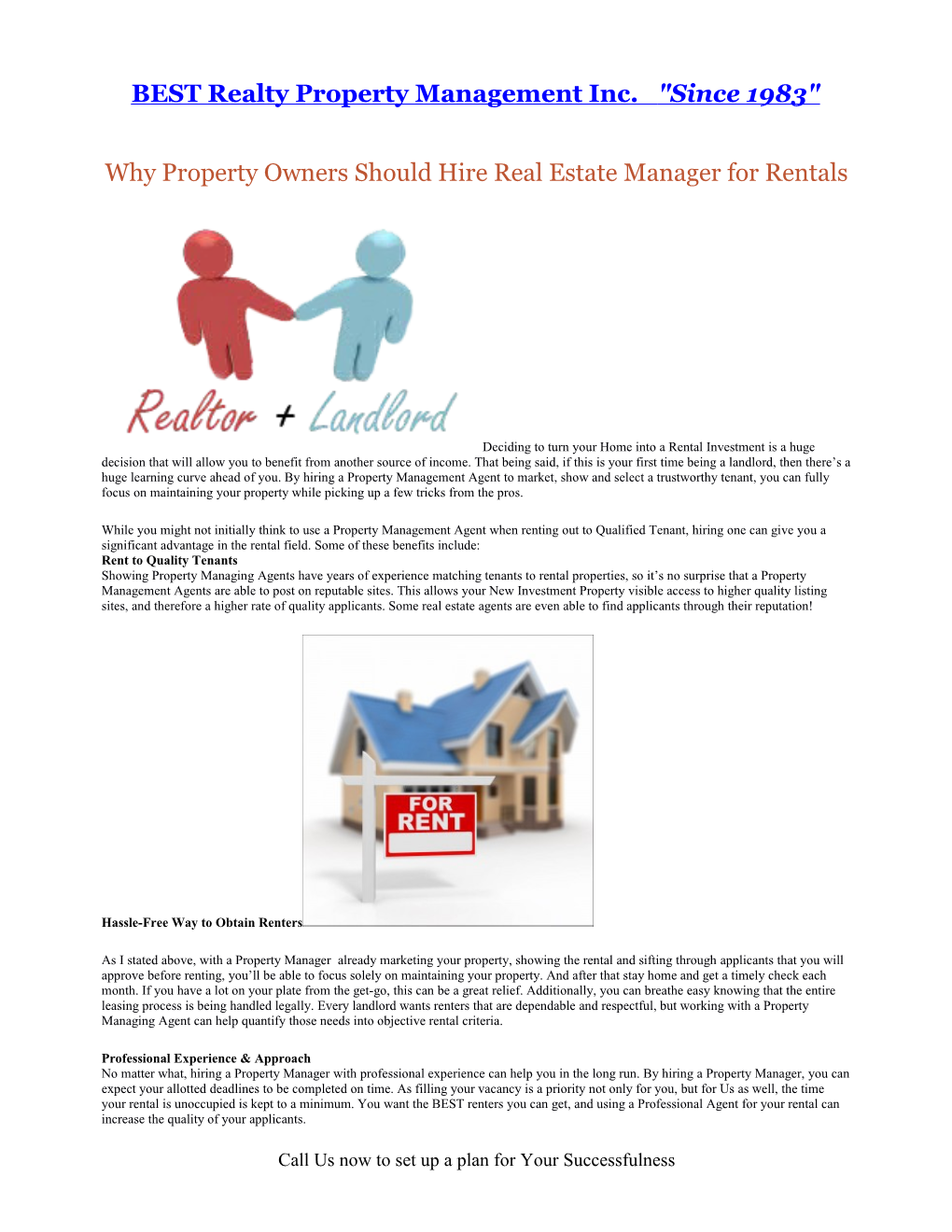 BEST Realty Property Management Inc