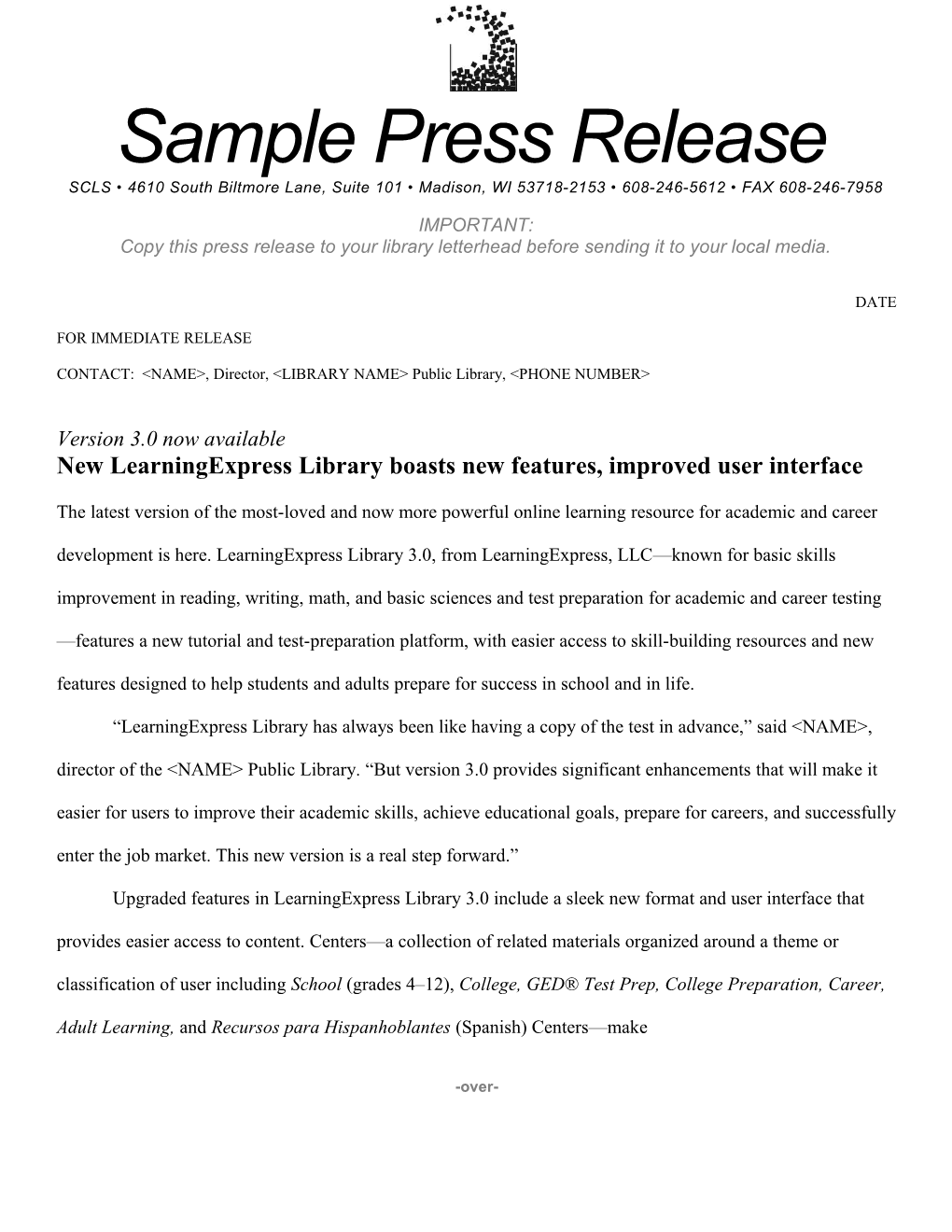 New Learningexpress Library Boasts New Features, Improved User Interfaceadd 1-1-1