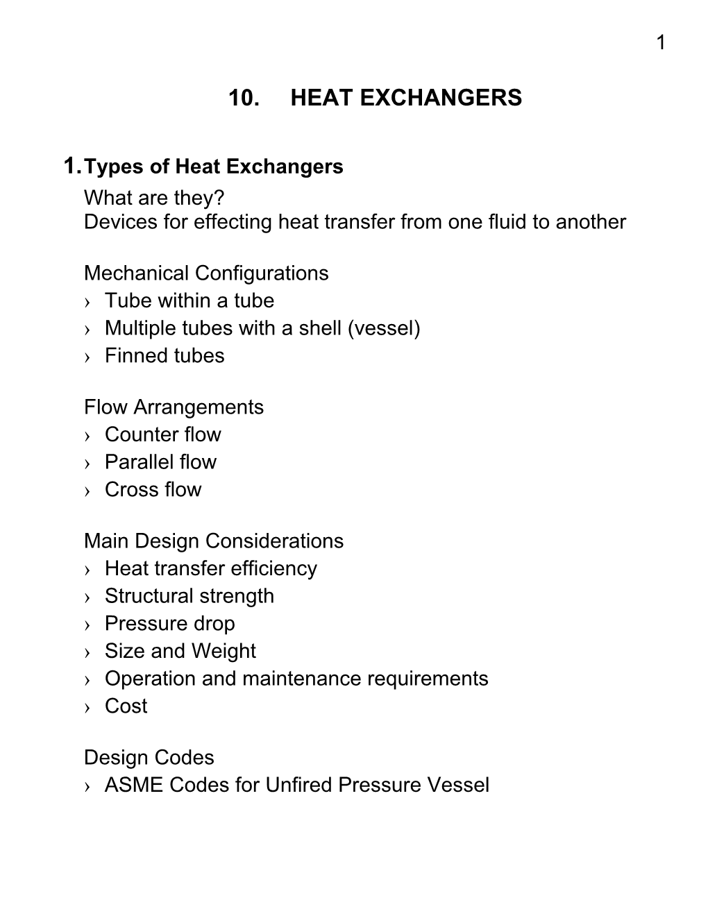 1.Types of Heat Exchangers