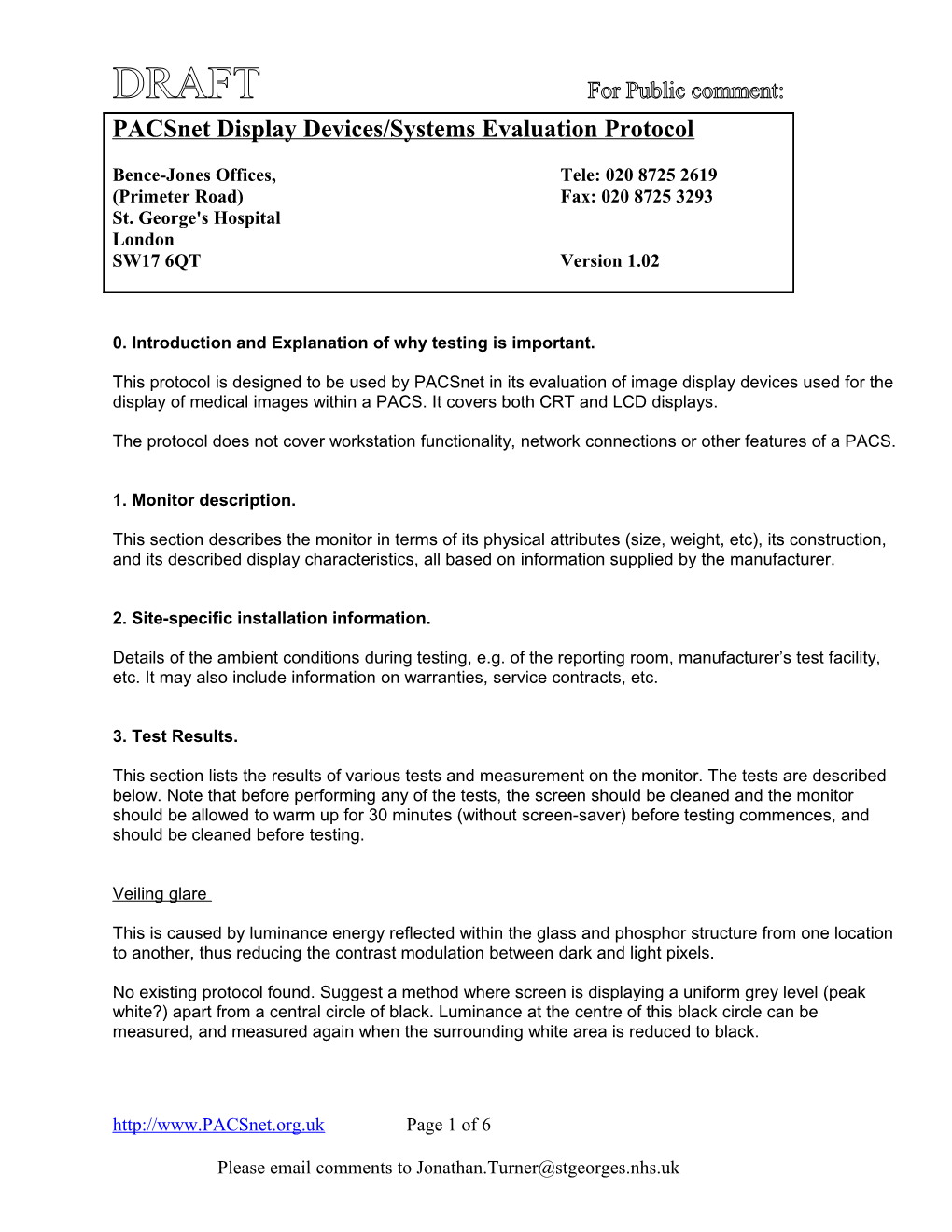 ECRI Evaluation Protocol