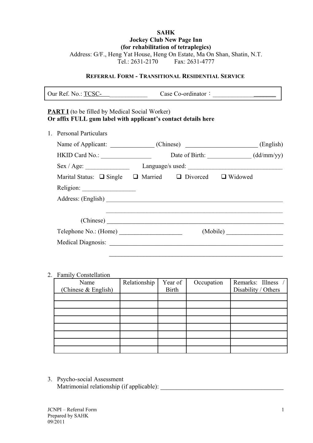 The Spastics Association of Hong Kong