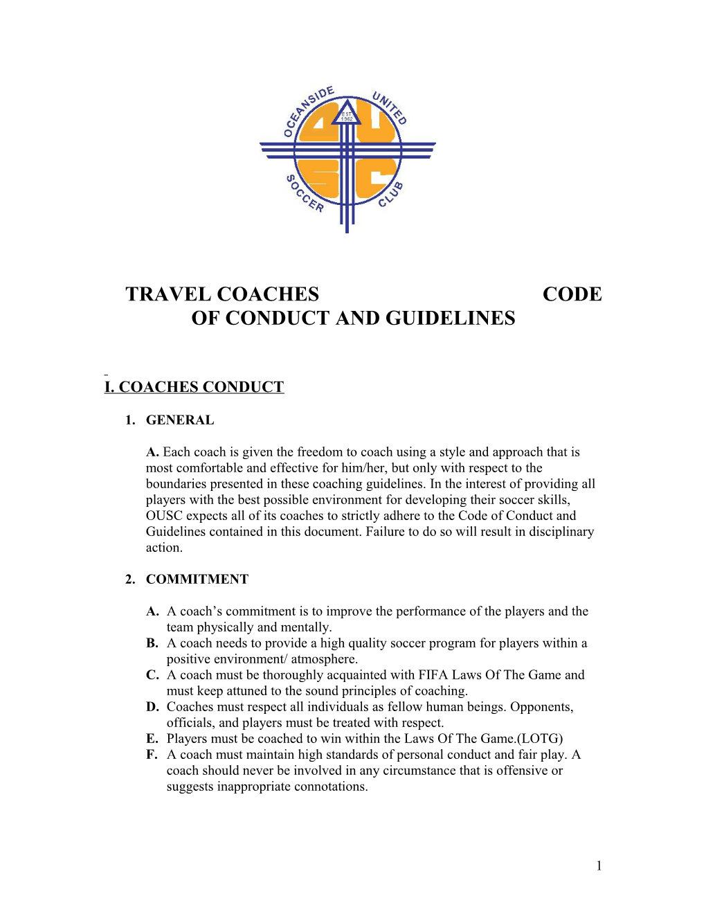 Code of Conduct and Guildlines