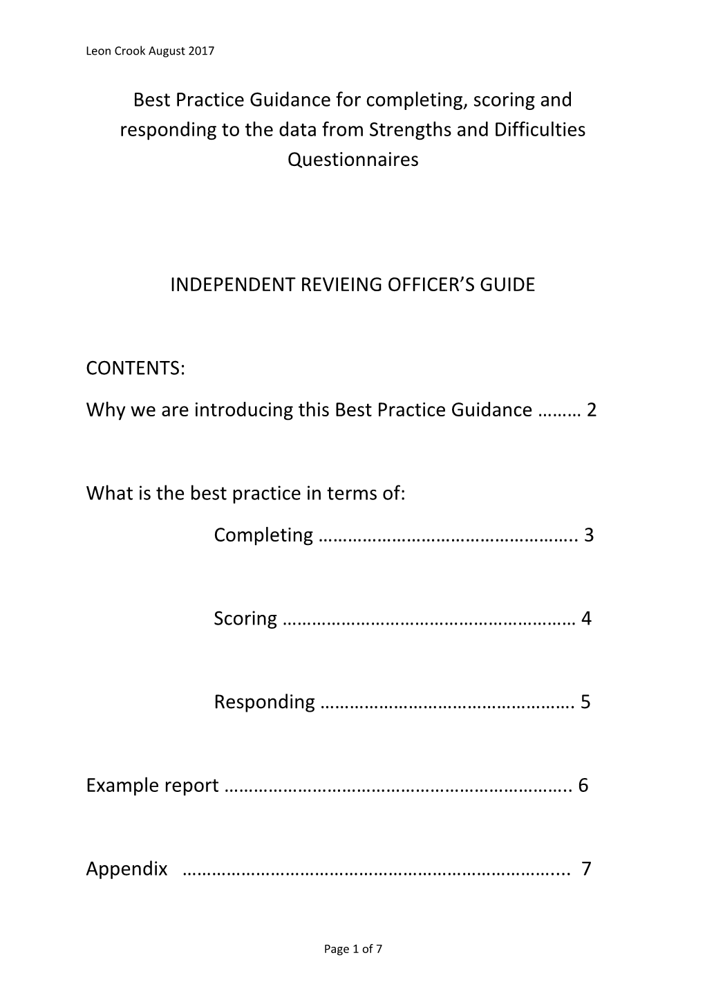 Why We Are Introducing This Best Practice Guidance 2