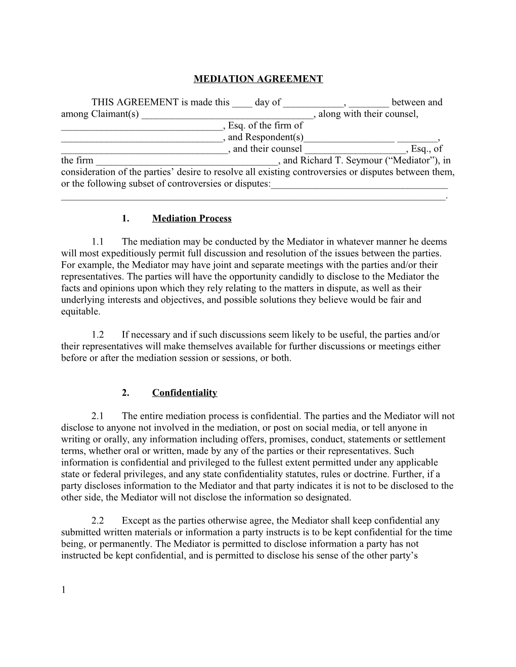 1.Mediation Process