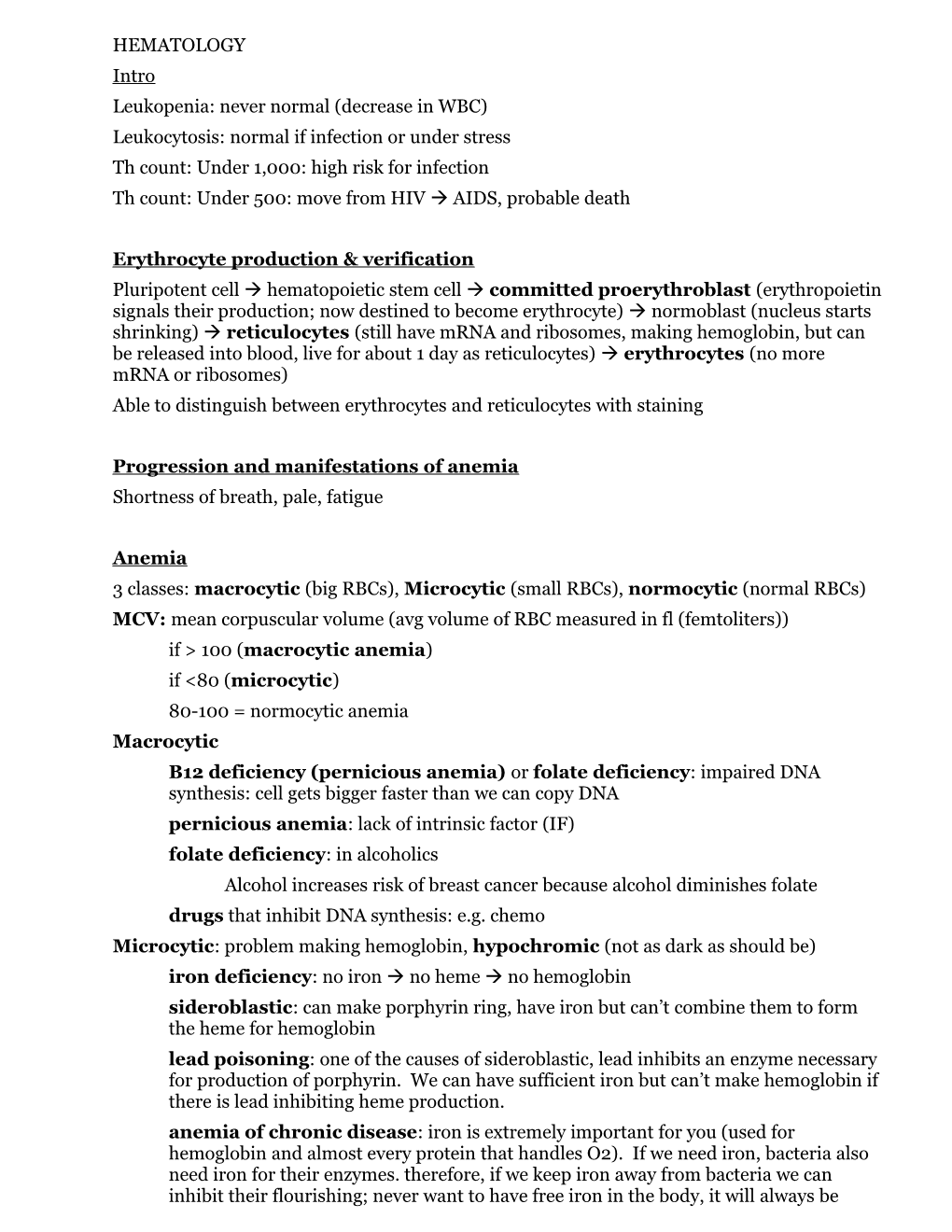 Leukocytosis: Normal If Infection Or Under Stress