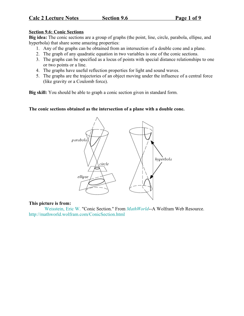 Calculus 2 Lecture Notes, Section 9.6