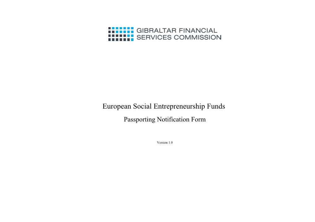 European Social Entrepreneurship Funds