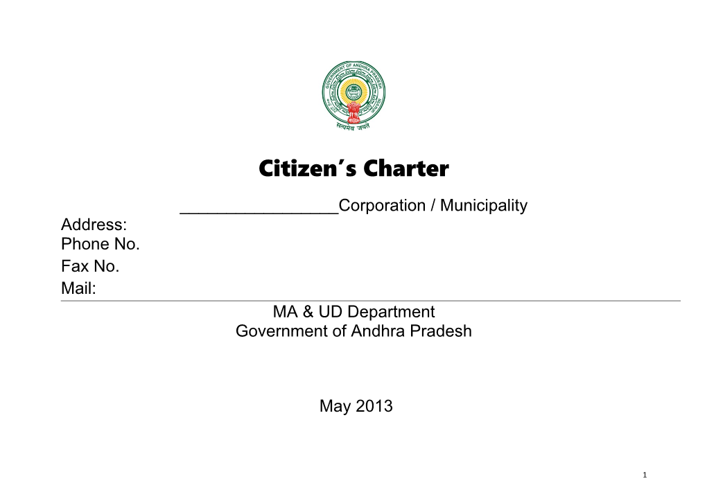 Citizen S Charter