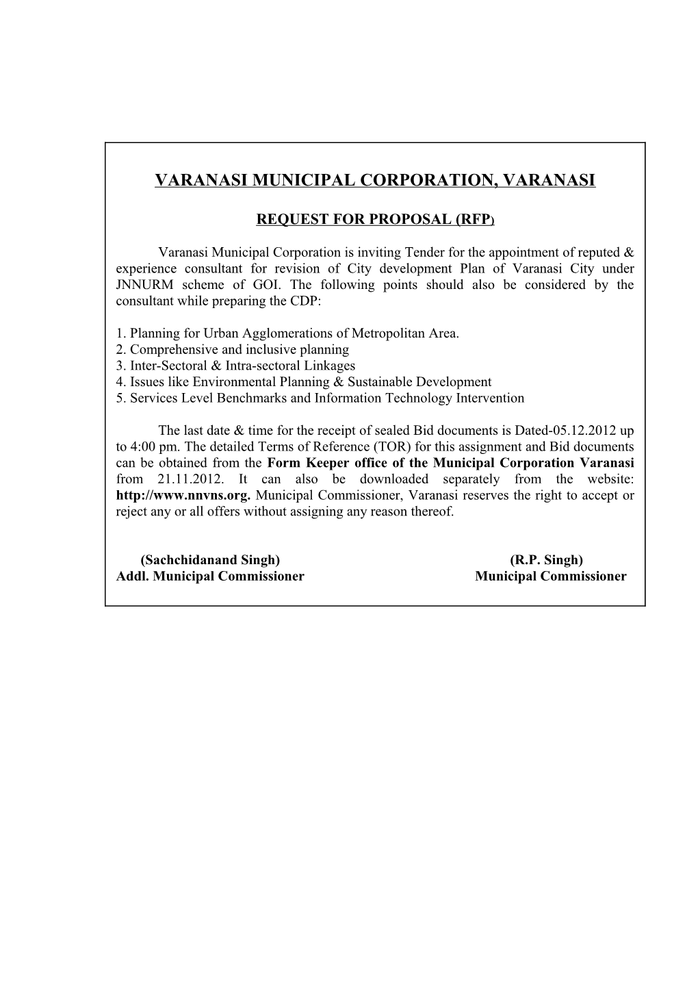 Municipal Corporation Varanasi