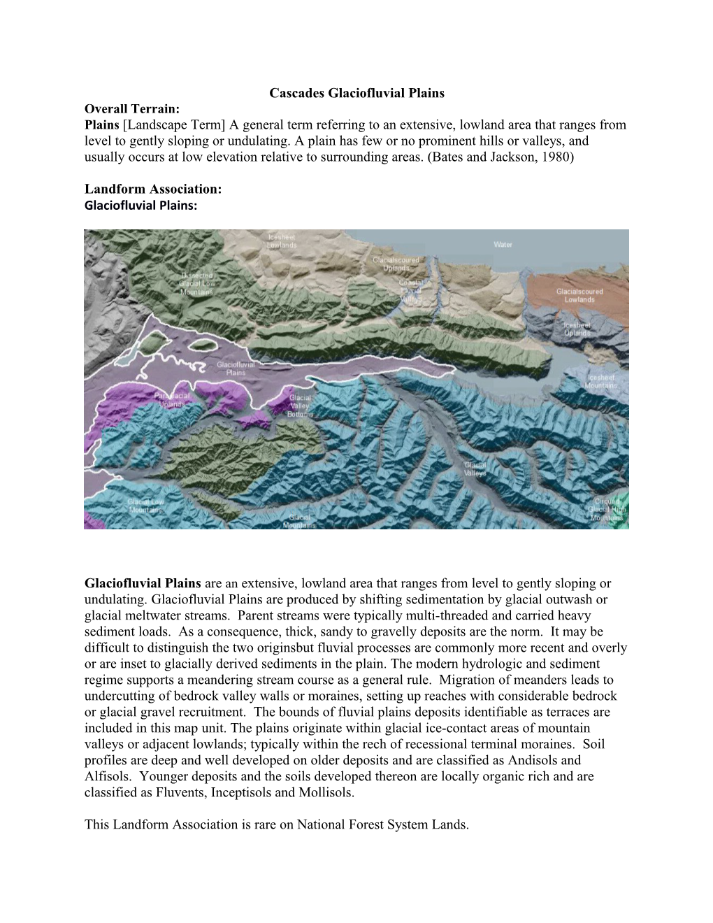 Cascadesglaciofluvial Plains