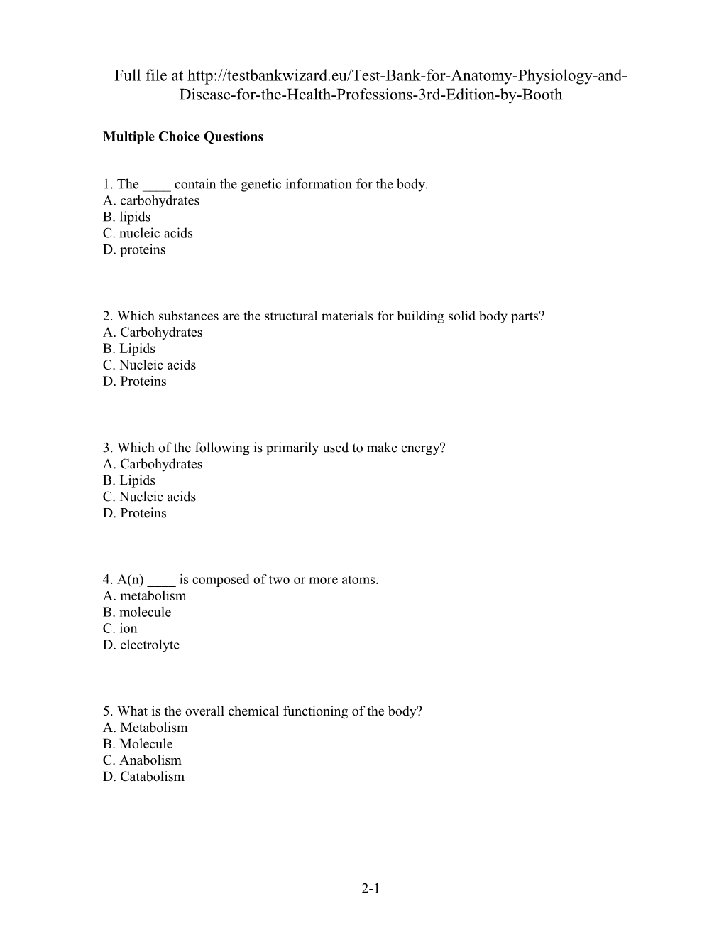 Chapter 2 Concepts of Chemistry