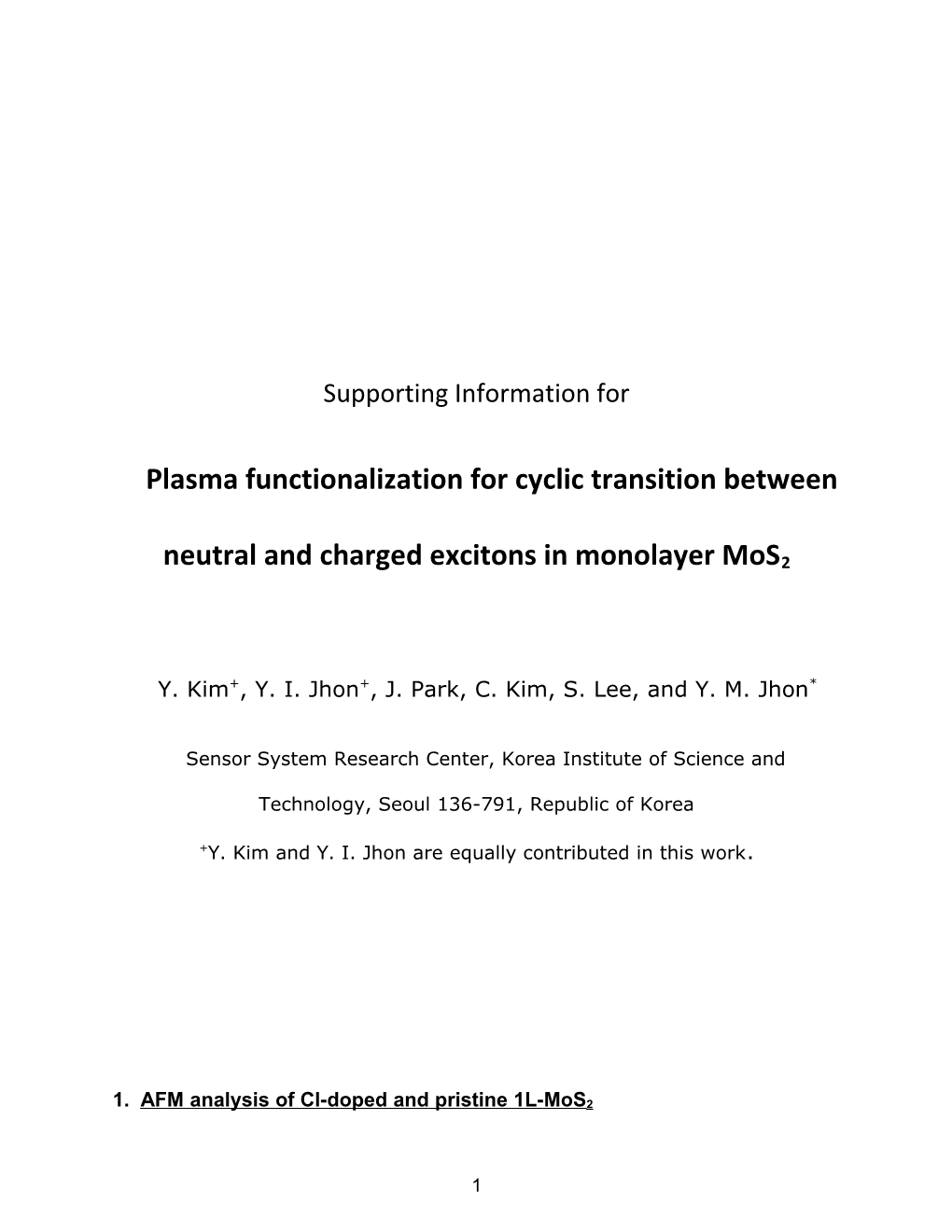 Plasma Functionalization for Cyclic Transition Between Neutral and Charged Excitons In