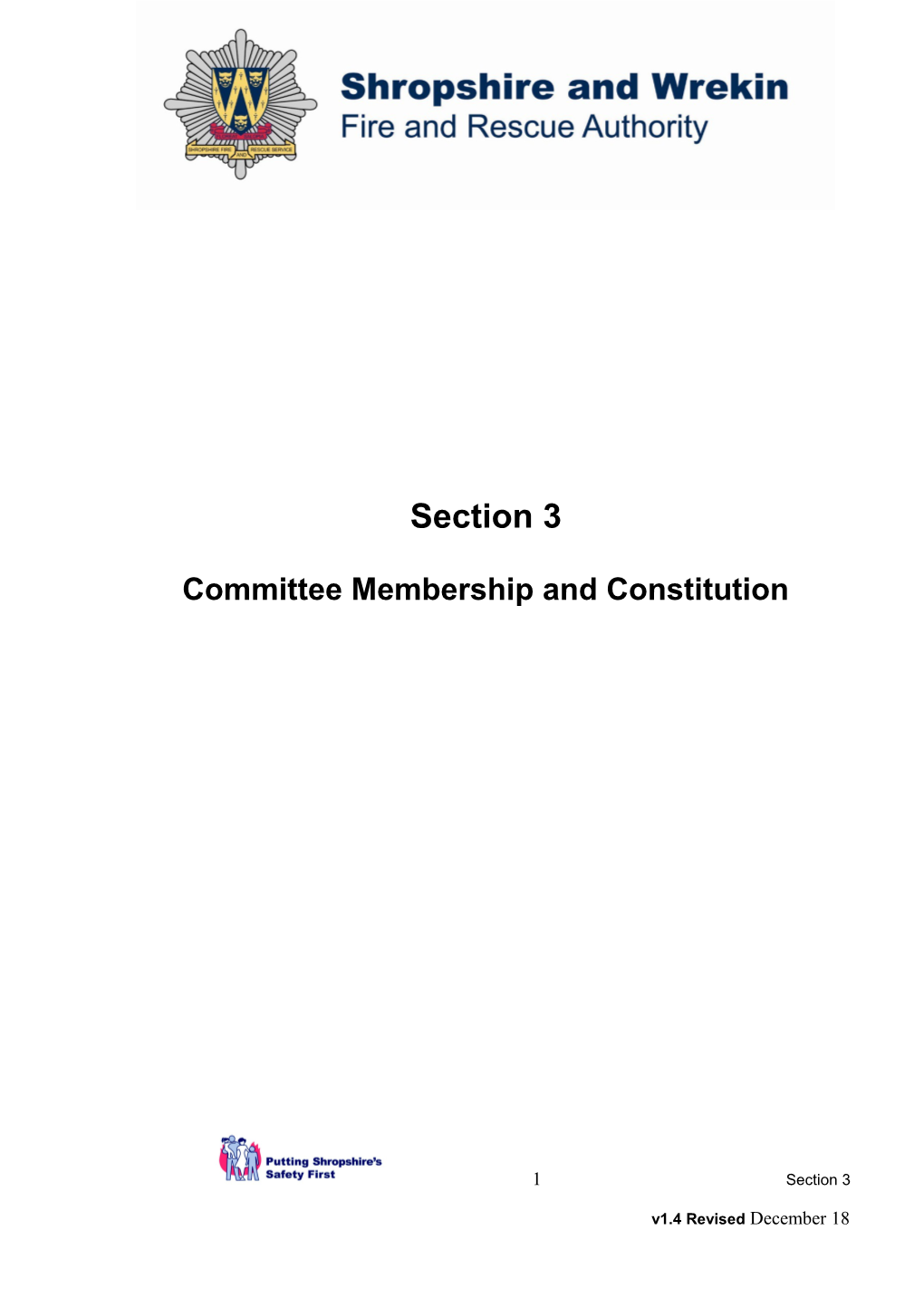 Committee Membership and Constitution