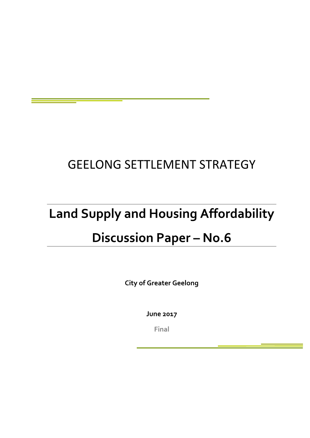 Land Supply and Housing Affordability