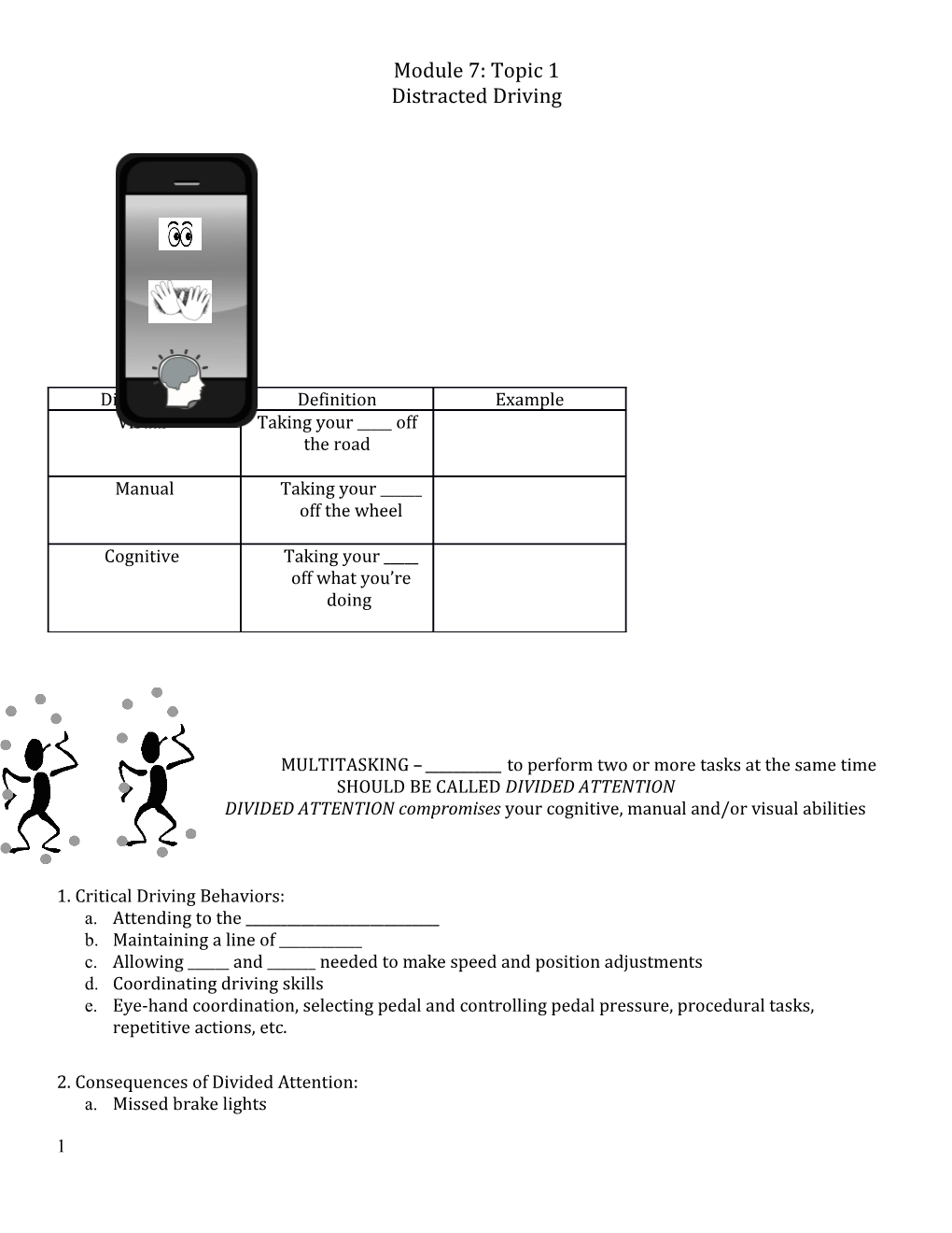 MULTITASKING ______To Perform Two Or More Tasks at the Same Time