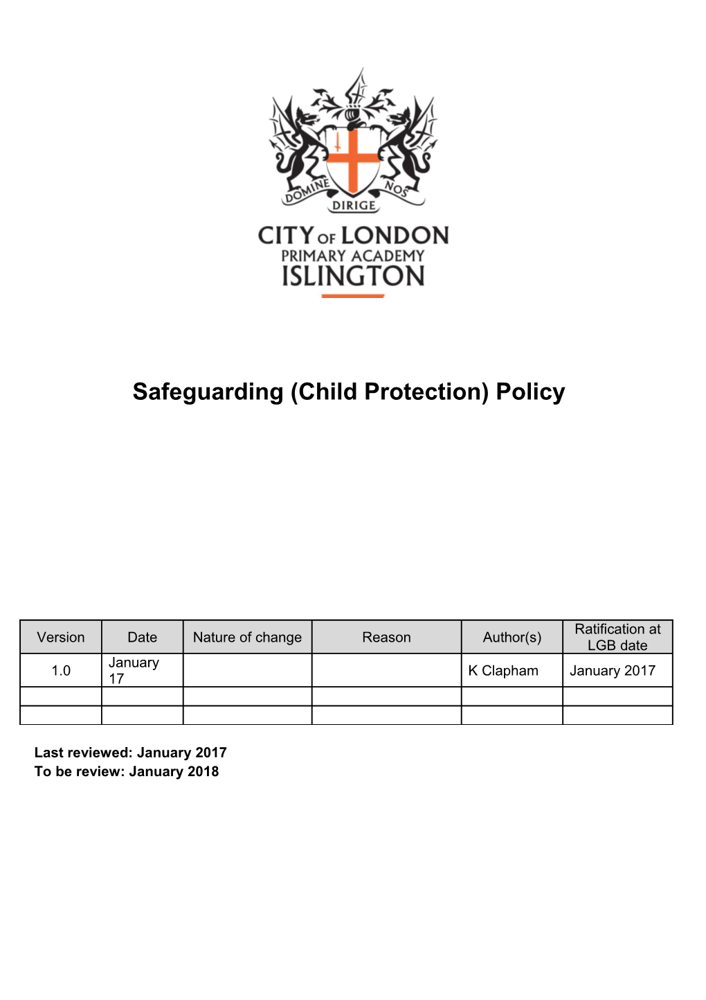 The School S Child Protection (CP) Policy Draws Upon Duties Conferred By