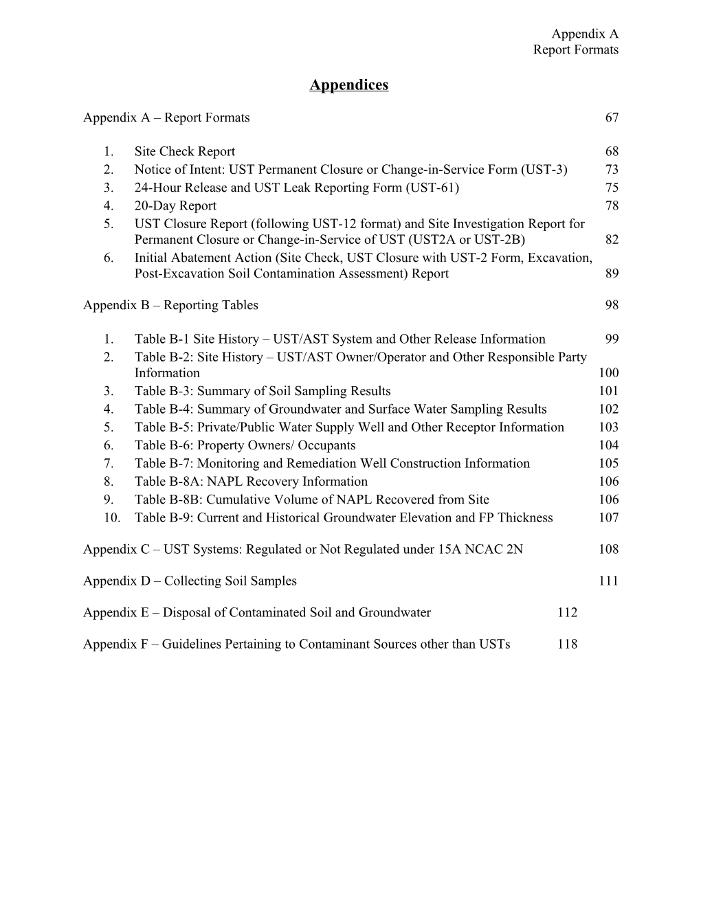 2.Notice of Intent: UST Permanent Closure Or Change-In-Service Form (UST-3)73