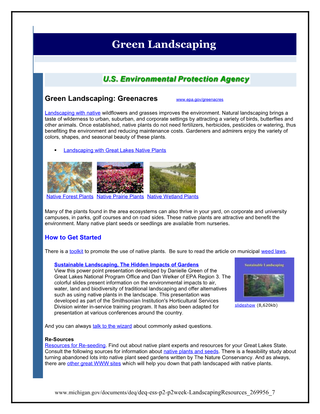 Landscaping Resources