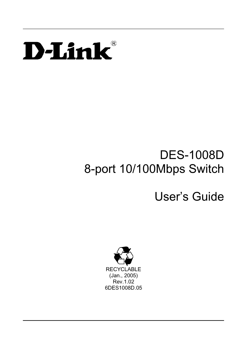 8-Port 10/100Mbps Switch