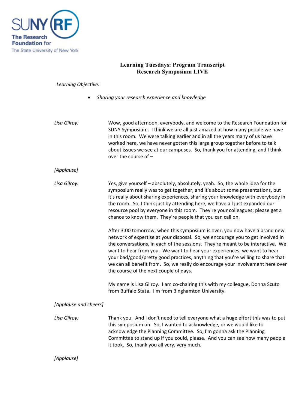 Learning Tuesdays: Program Transcript Research Symposium LIVE