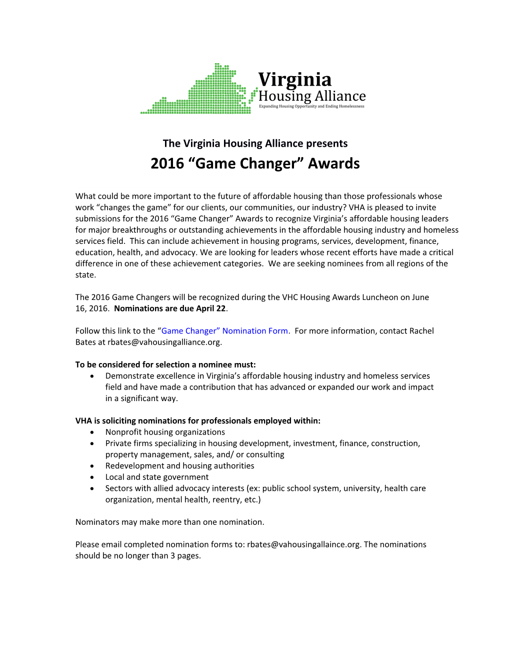 The Virginia Housing Alliance Presents