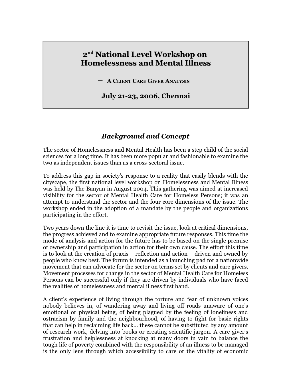 2Nd National Level Workshop On