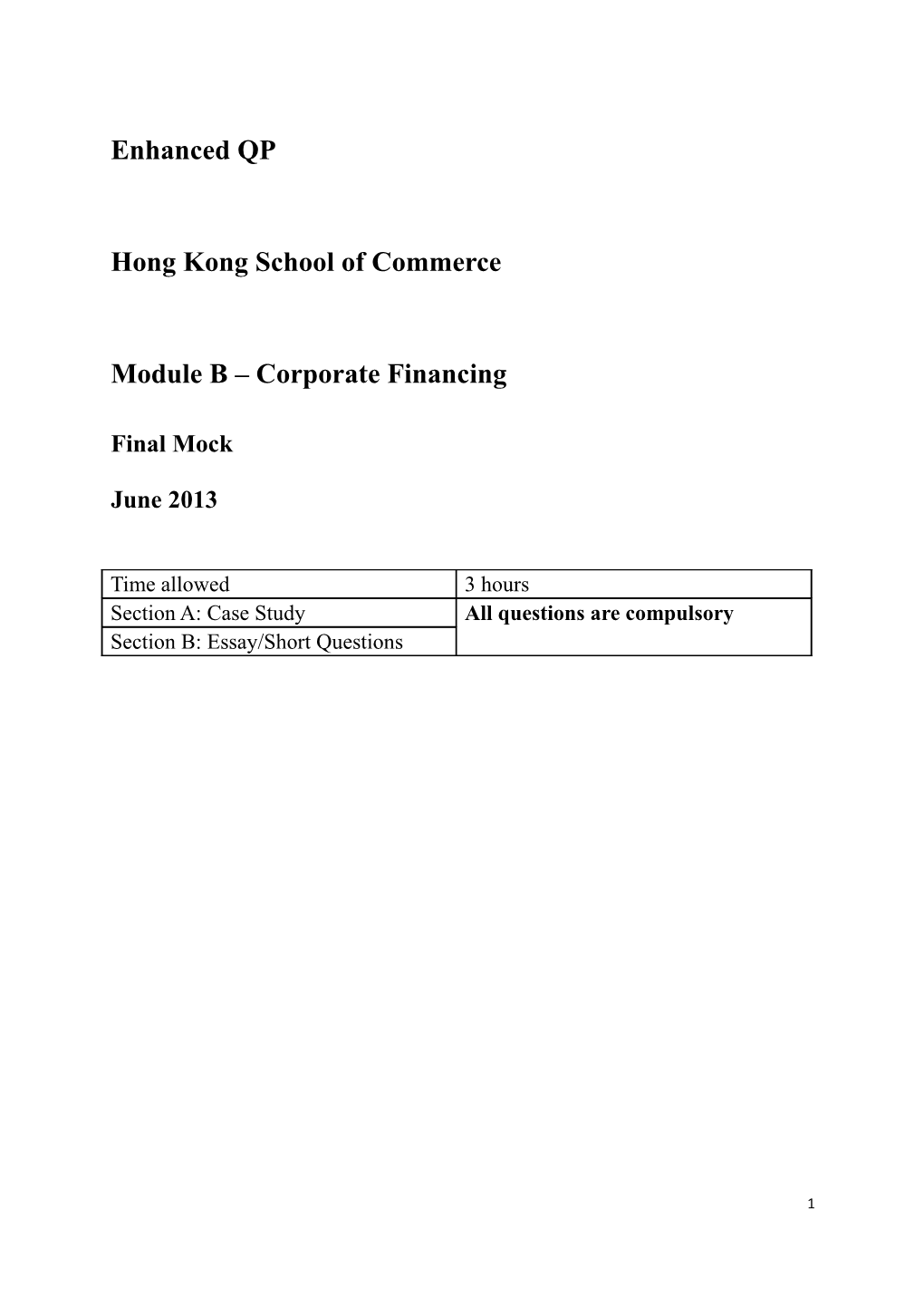 Hong Kongschool of Commerce