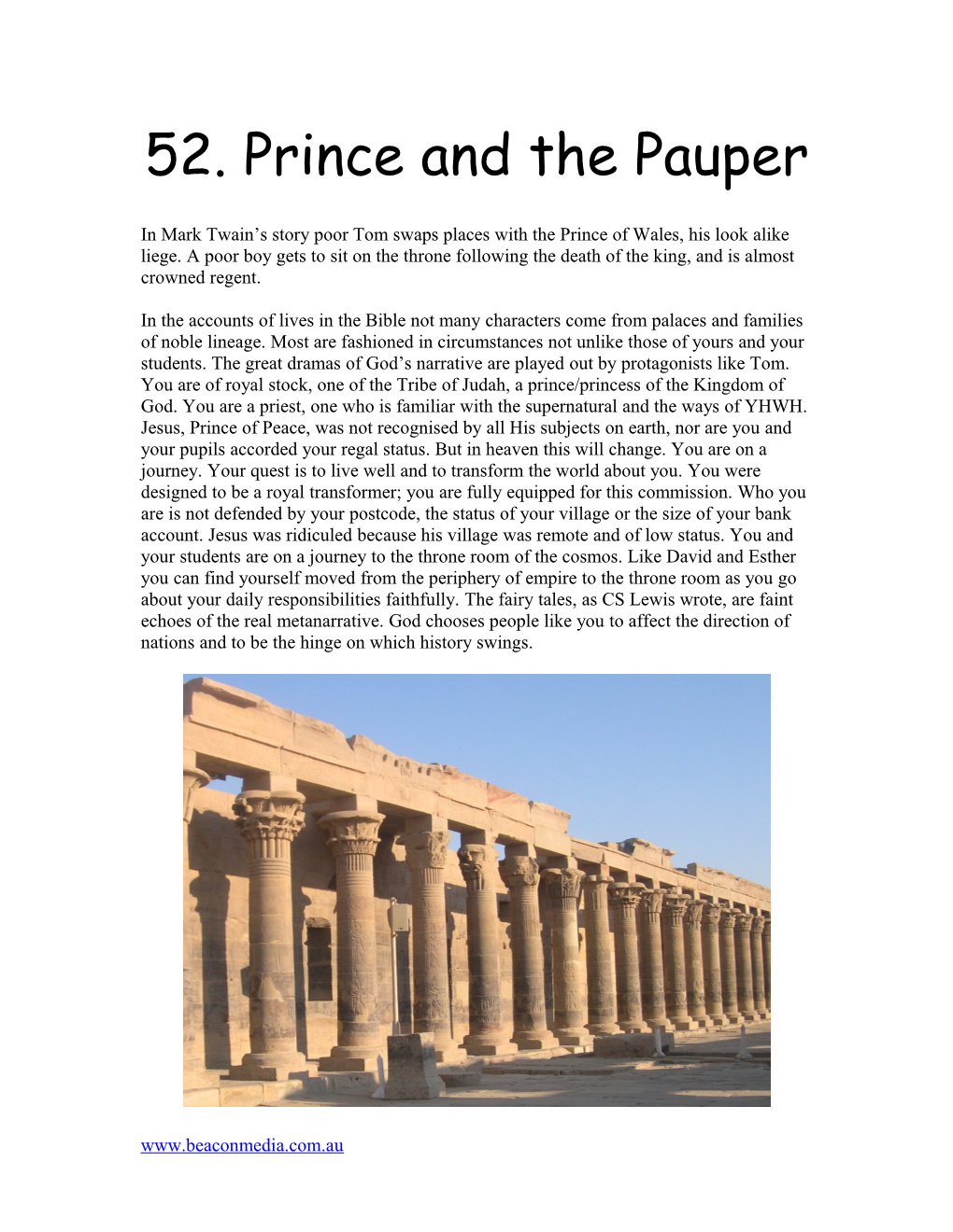 52. Prince and the Pauper