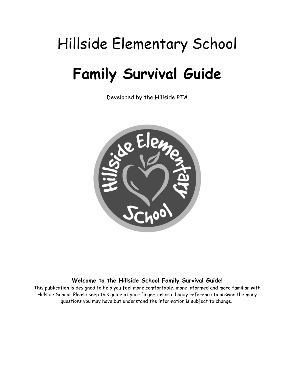 Welcome to the Collins School New Family Survival Guide