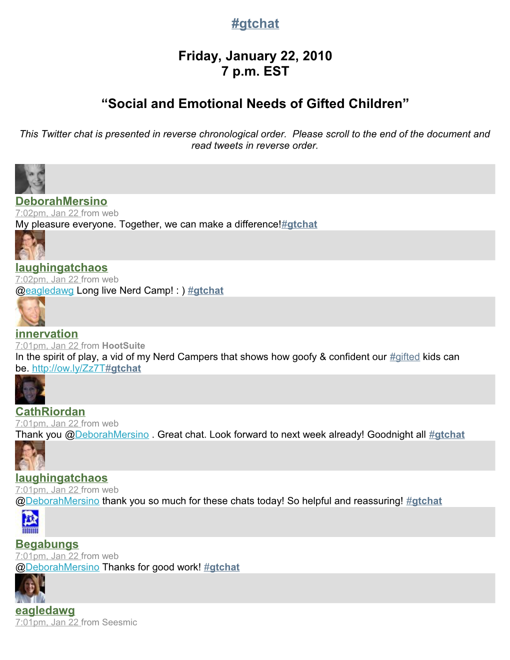 Social and Emotional Needs of Gifted Children