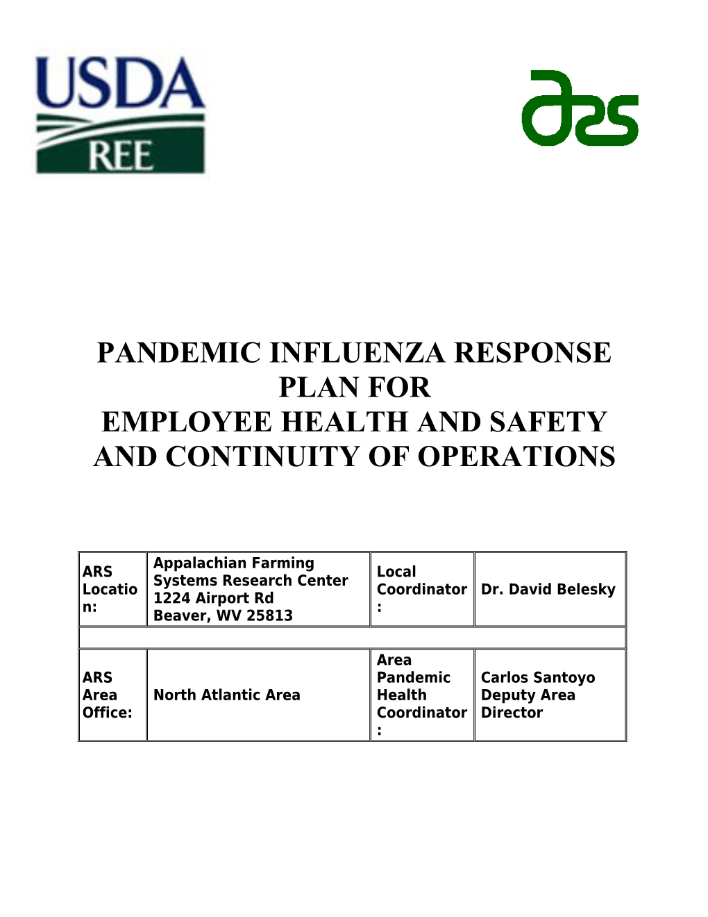 Questions for Pandemic Planning