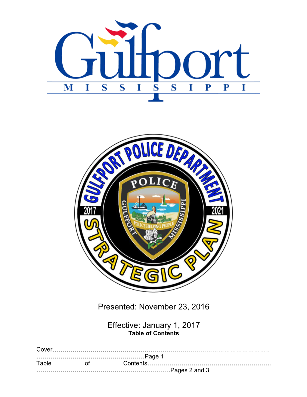 City Ofolice Department Contemporary Issues Gulfport P