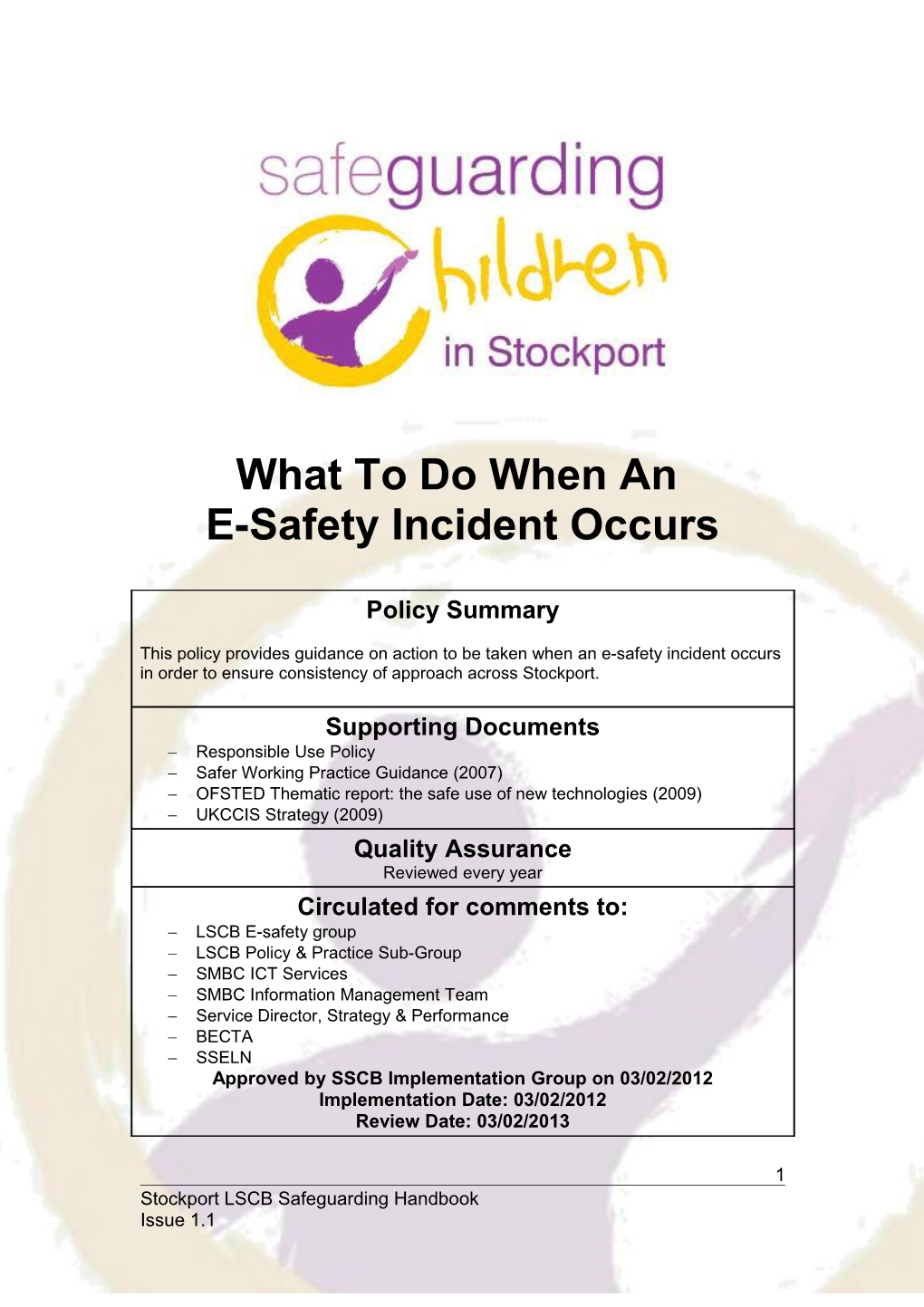 What to Do When an E-Safety Incident Occurs