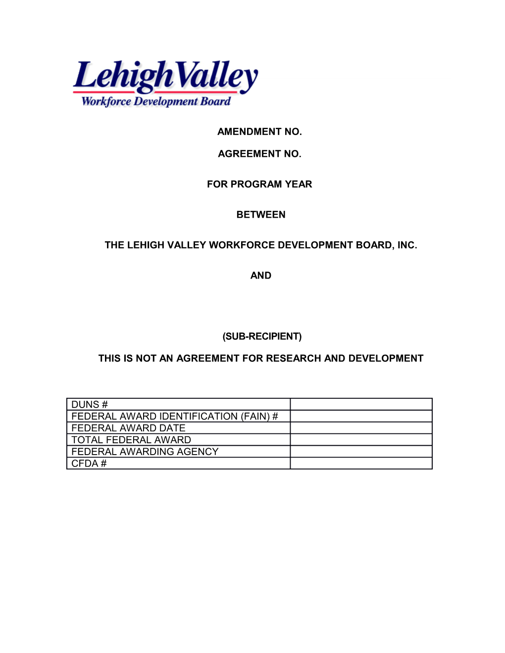 The Lehigh Valley Workforce Development Board, Inc