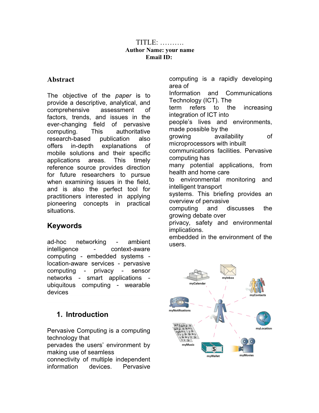 Title: Pervasive Computing