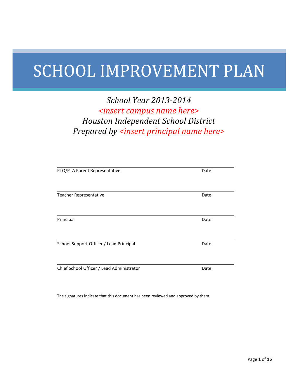 PTO/PTA Parent Representativedate