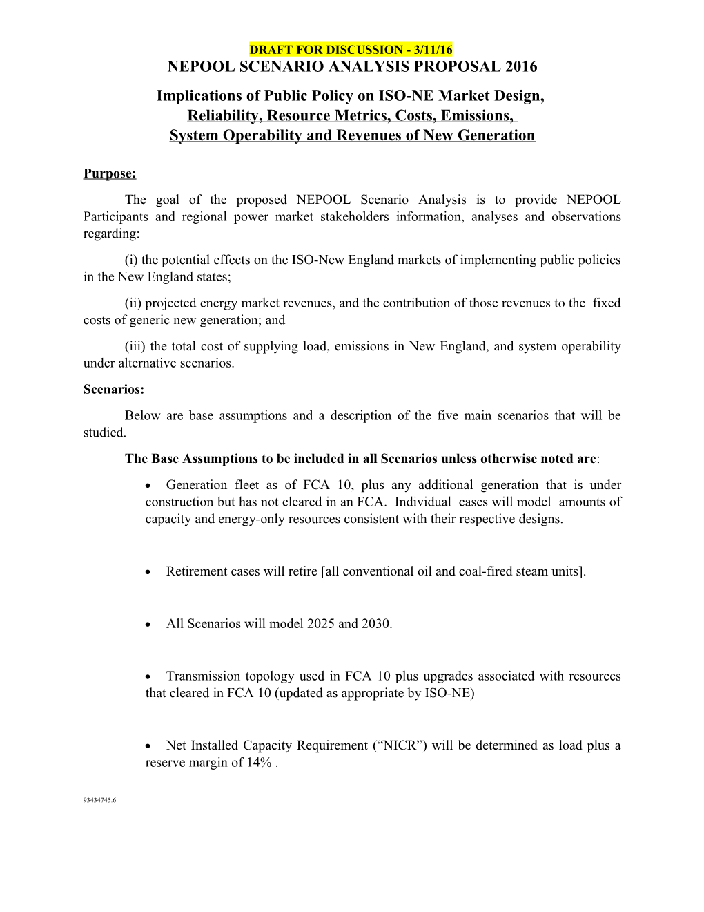 Nepool Scenario Analysis Proposal 2016