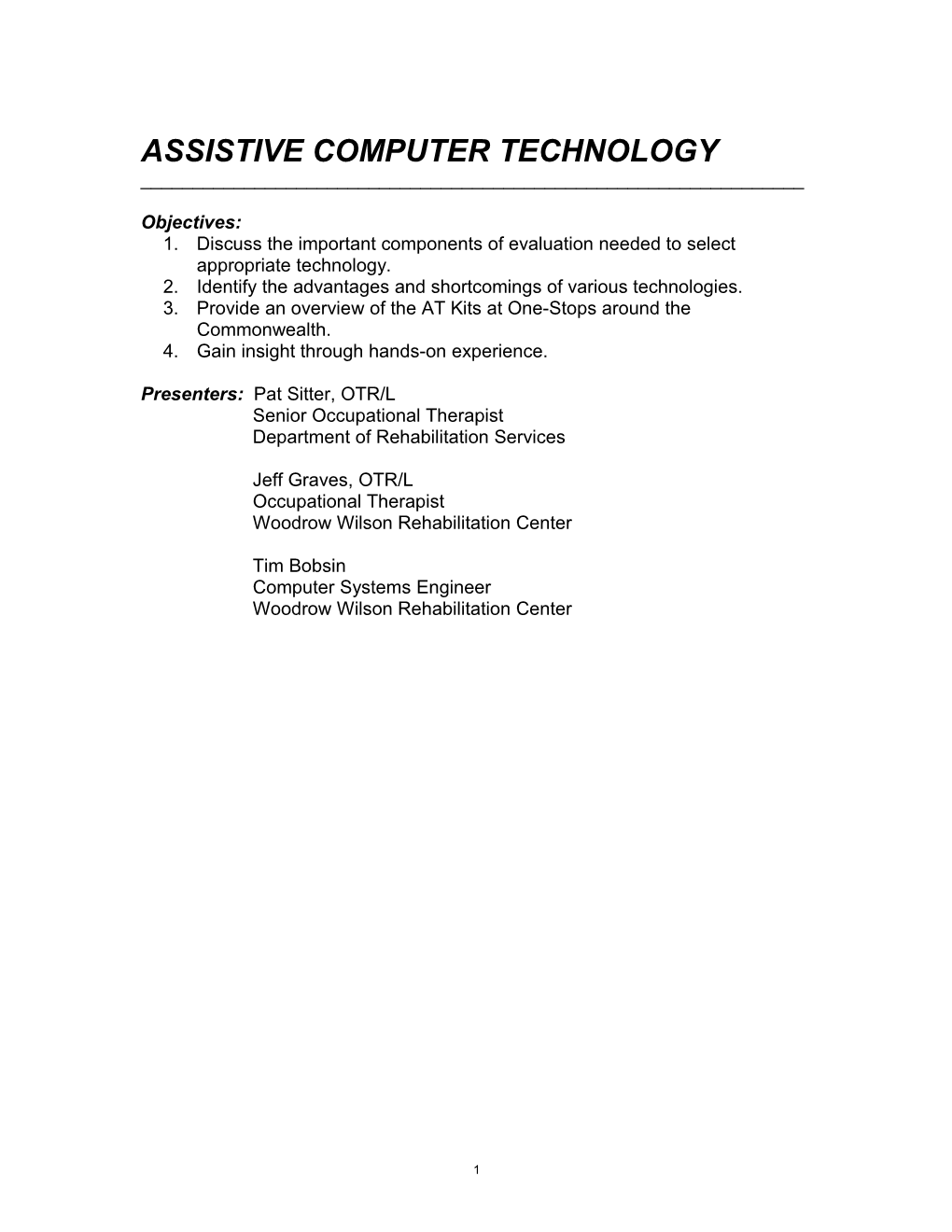 03 - Assistive Computer Technology