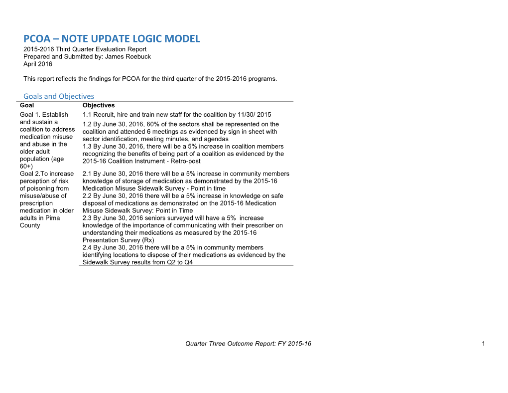 Pcoa Note Update Logic Model