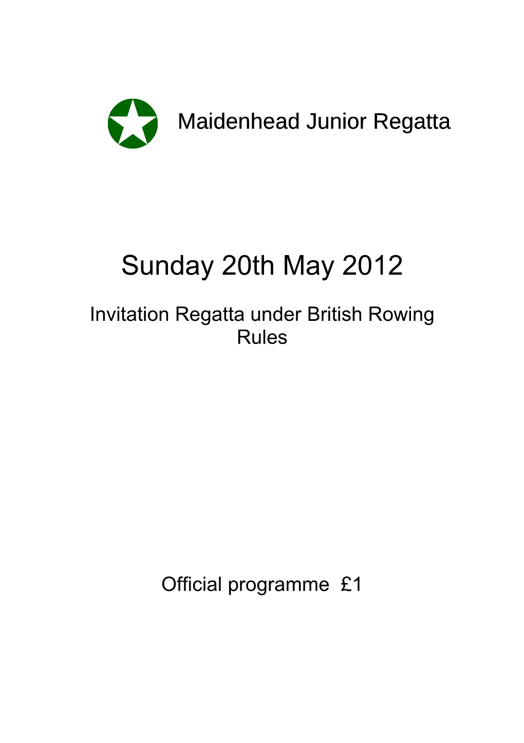 Maidenhead Junior Regatta