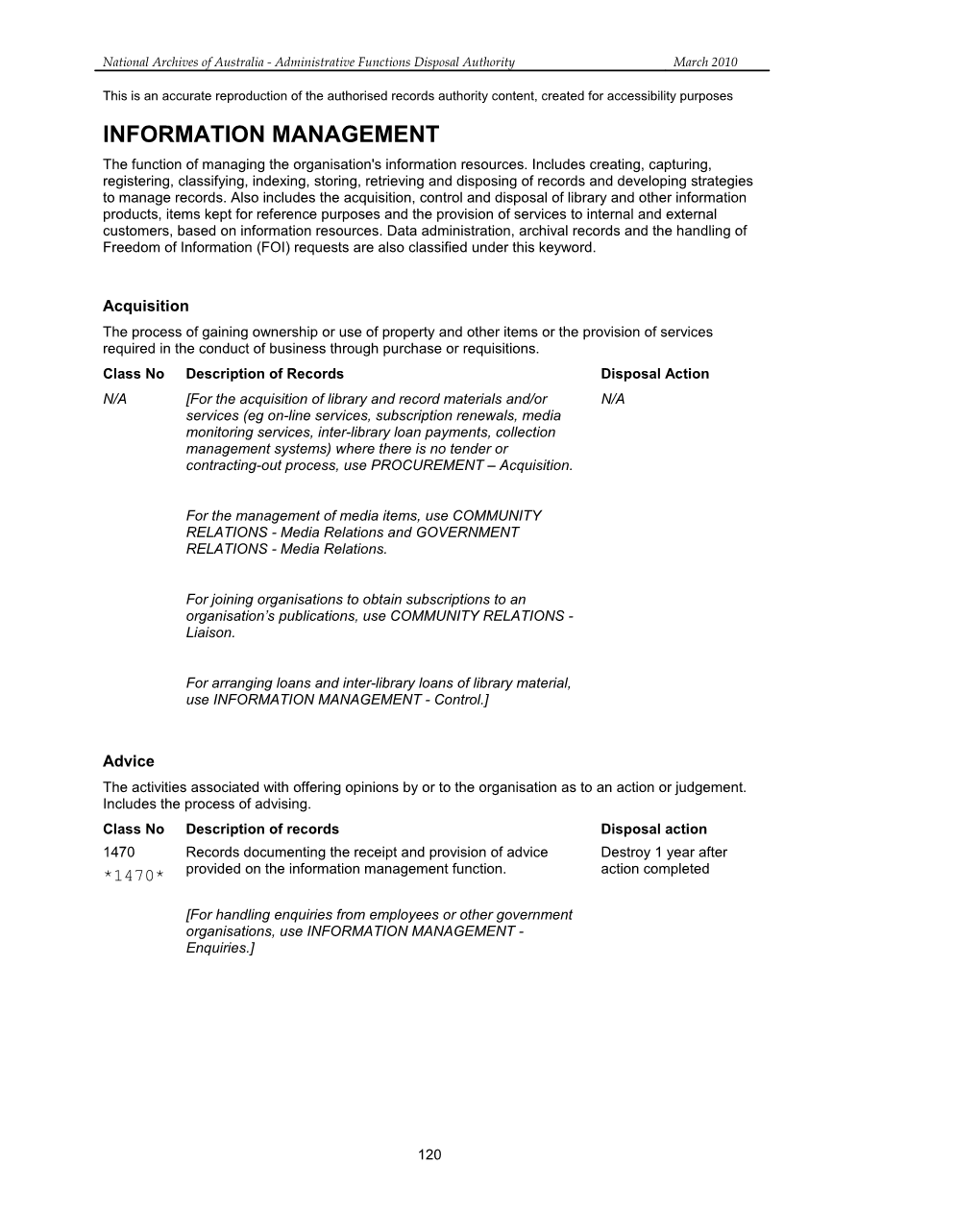 AFDA 2010 - Information Management
