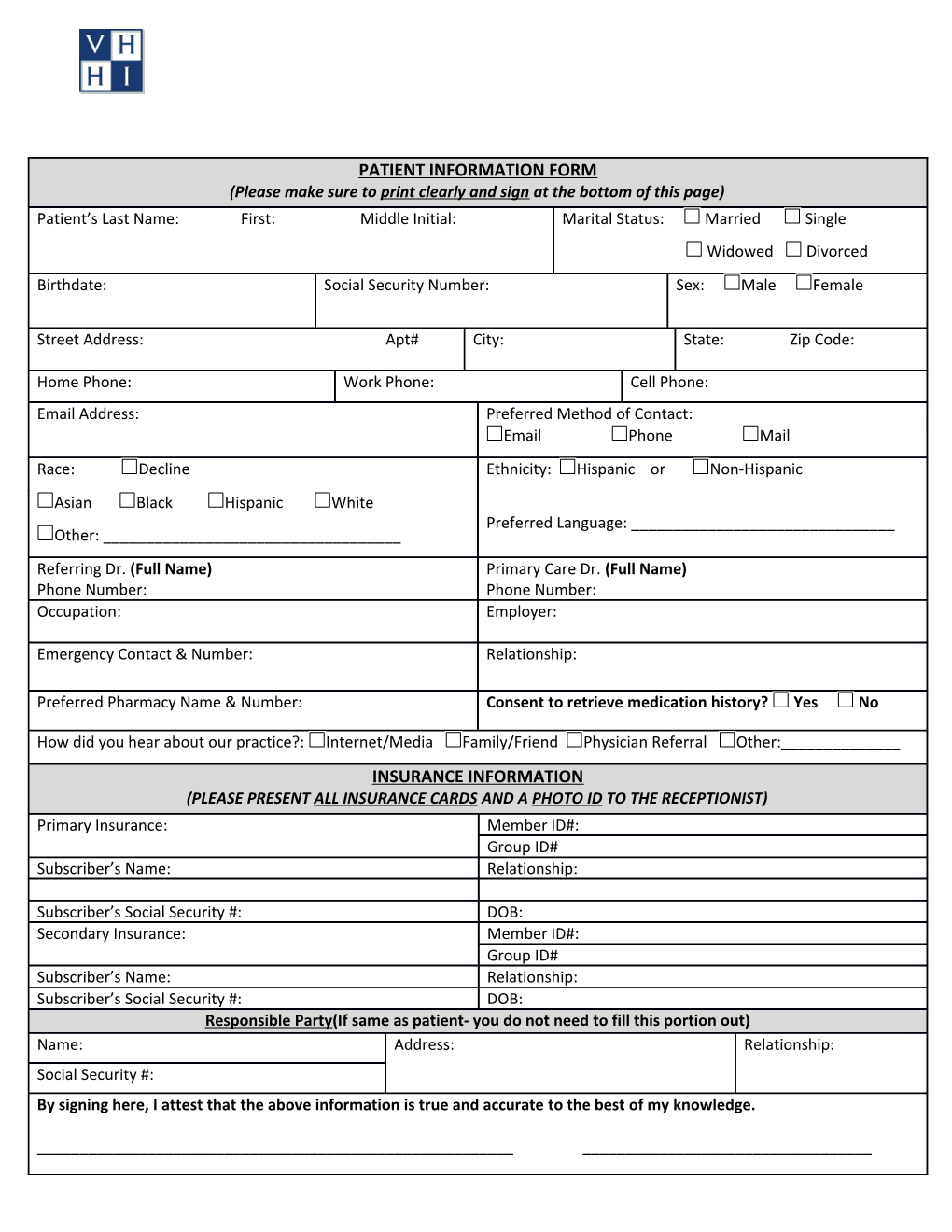 Printed Patient Namedate