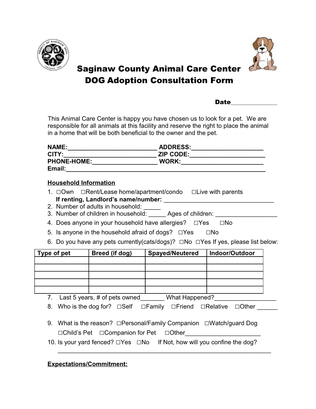 Saginaw County Animal Care Center