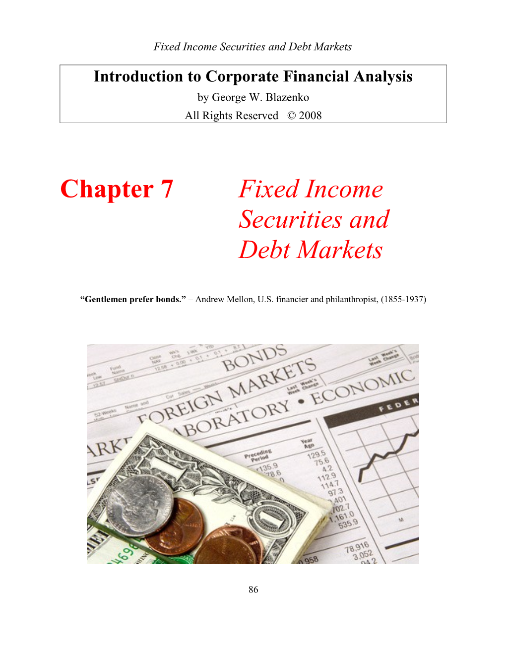 Introduction to Corporate Financial Analysis